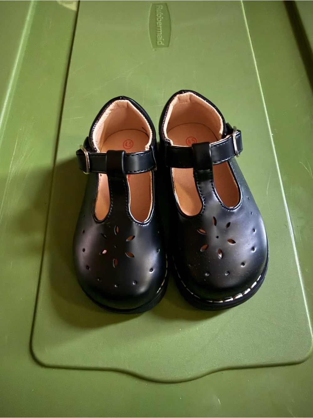 Josmo Black T-Strap Dress Shoes for Kids